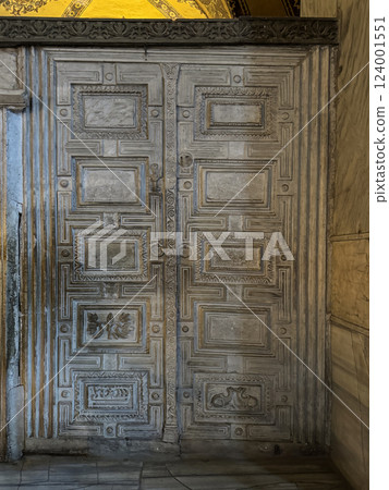 Marble Door in Hagia Sophia Mosque, Istanbul, Turkey Marble Door in Hagia Sophia Mosque, Istanbul, Turkey 124001551