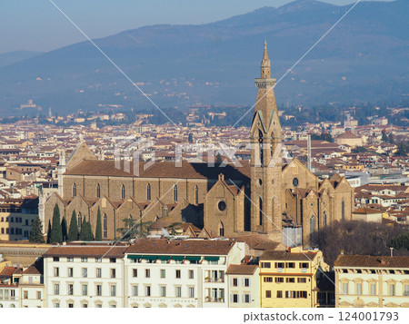 Florence, Italy - View of Florence city from Piazzale Michelangelo 124001793