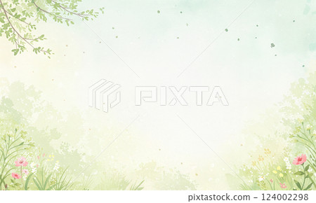 溫柔的花卉背景圖 124002298