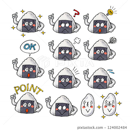 Onigiri character set 124002484