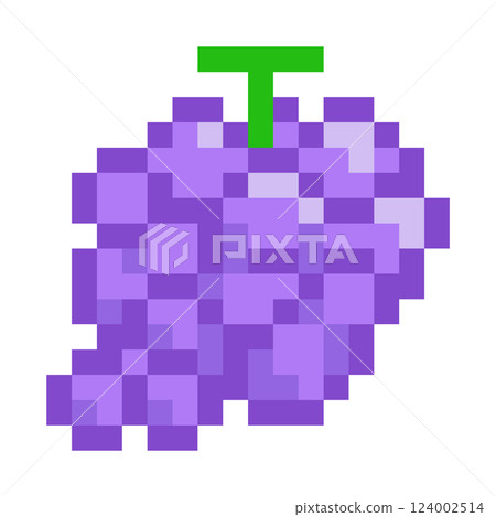 Illustration of grapes expressed with dots 124002514