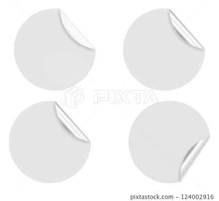 Blank Glued Paper Sticker Tag Label Texture Blank Glued Paper Sticker Tag Label Texture 124002916