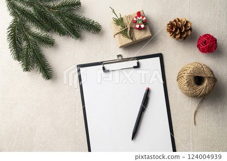 Christmas accessories and planning new goals Christmas accessories and planning new goals 124004939