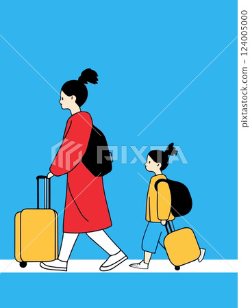 Mother and Daughter Traveling Mother and Daughter Traveling 124005000