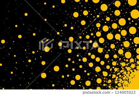 Yellow Dots on Black Background Yellow Dots on Black Background 124005022