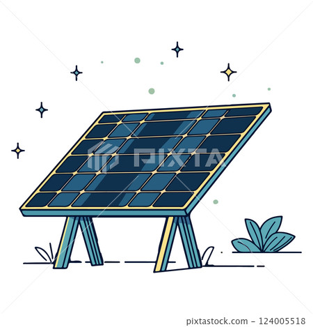 Solar Panel Illustration 124005518