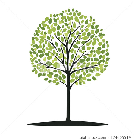 Stylized Green Tree 124005519