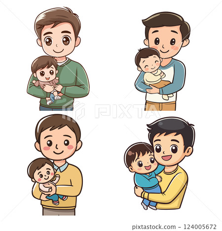 Heartwarming Father-Child Moments 124005672