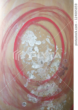 Original abstract painting made with copper-containing paint 124005859