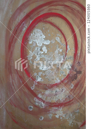 Original abstract painting made with copper-containing paint 124005860