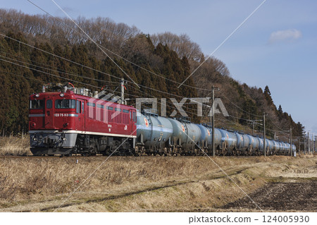 ED75 AC electric locomotive freight train 124005930