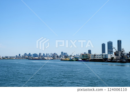 大阪府大阪市_天保山大橋附近的東景_2024年5月 大阪府大阪市_天保山大橋附近的東景_2024年5月 124006110