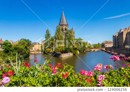 Temple Neuf (new temple) at the Moselle River in Metz, France Temple Neuf (new temple) at the Moselle River in Metz, France 124006256