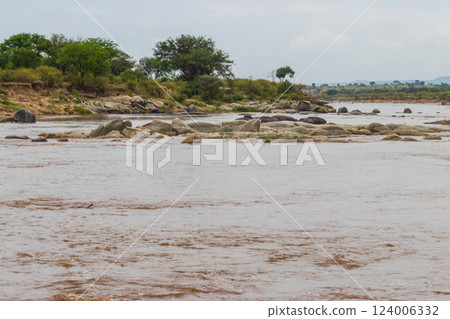 View of the Mara river in Serengeti national park, Tanzania View of the Mara river in Serengeti national park, Tanzania 124006332