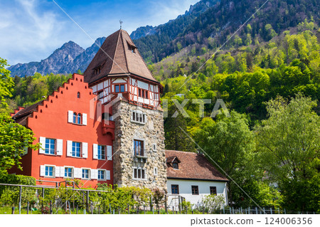 Historic 13th-century Red House in Vaduz, Liechtenstein 124006356