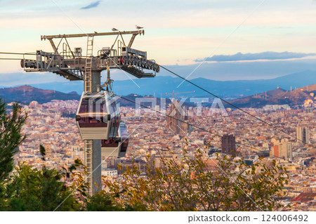 Montjuic Cable Car (Teleferic de Montjuic) in Barcelona, Spain 124006492