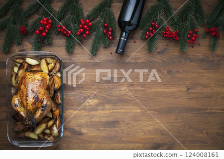 baked duck for thanksgiving or christmas baked duck for thanksgiving or christmas 124008161