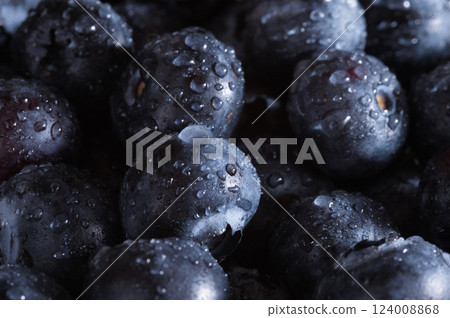 Close-up of blueberries Close-up of blueberries 124008868
