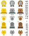Simple ranking material: cat paws 124008914