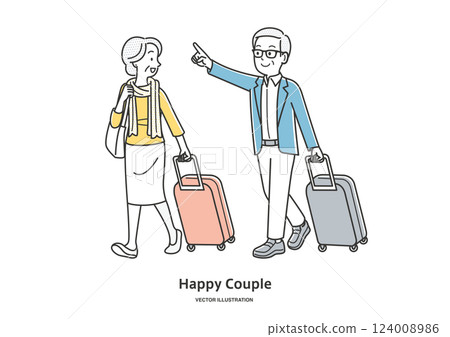 繼續旅行的資深夫婦 124008986