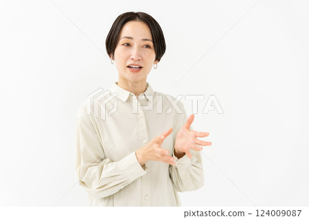 說話的女人休閒 124009087