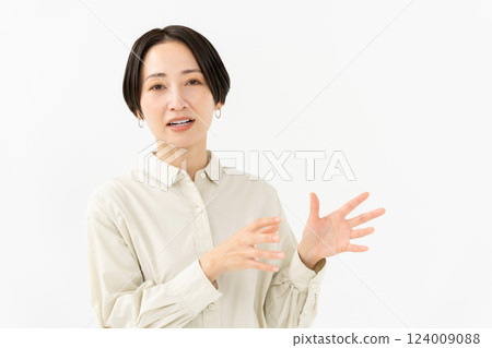 說話的女人休閒 124009088