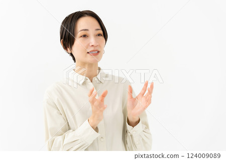 說話的女人休閒 124009089