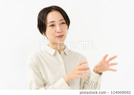 說話的女人休閒 124009092