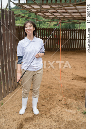 horse, female, lady 124009798