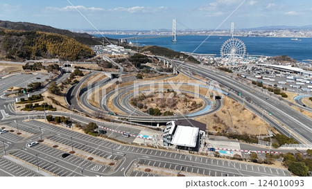 A bird's-eye view of Awaji Service Area A bird's-eye view of Awaji Service Area 124010093