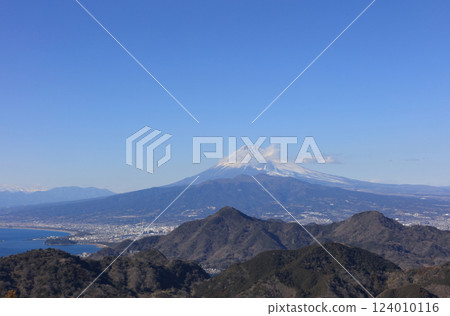 從伊豆青木露台眺望冬季富士山 從伊豆青木露台眺望冬季富士山 124010116