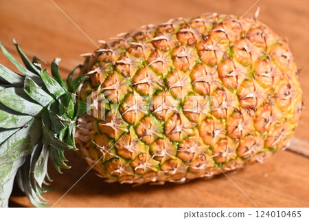 Fresh pineapple, a popular tropical fruit 124010465