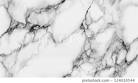 Black and white marble texture 124010544