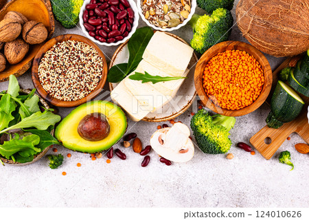 Vegan keto products. Ketogenic plant-based food Vegan keto products. Ketogenic plant-based food 124010626