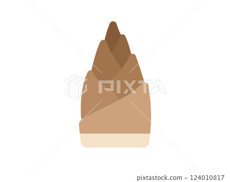 Illustration of bamboo shoot icon 124010817