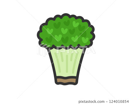 蘿蔔芽圖示插圖（線條描彩色） 124010854