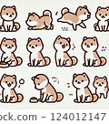 Shiba Inu illustration ② 124012147