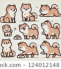 Shiba Inu illustration ① 124012148