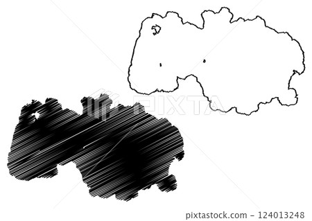 Lake Shala (Africa, Federal Democratic Republic of Ethiopia) map vector illustration, scribble sketch Shalla map Lake Shala (Africa, Federal Democratic Republic of Ethiopia) map vector illustration, scribble sketch Shalla map 124013248