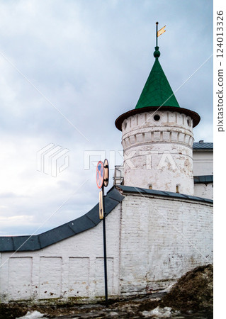 wall and tower of Ipatiev Monastery in Kostroma 124013326