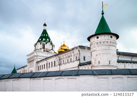 view of Ipatiev Monastery in Kostroma in evening view of Ipatiev Monastery in Kostroma in evening 124013327