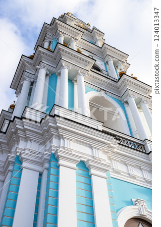 facade of tower of Epiphany Cathedral in Kostroma facade of tower of Epiphany Cathedral in Kostroma 124013347