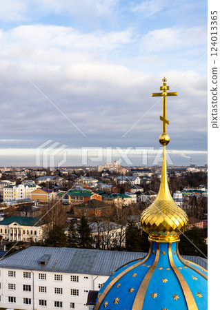 top view of Kostroma and Epiphany Cathedral dome 124013365