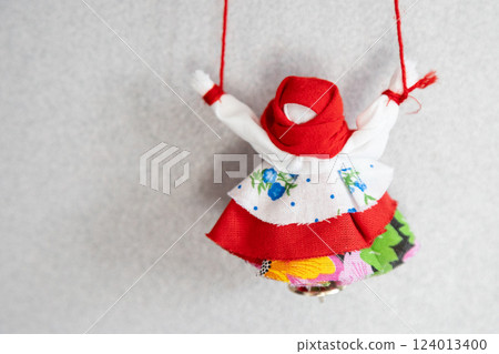 typical slavic doll talisman bereginya on wall 124013400