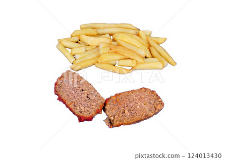 Meatloaf and French Fries Meatloaf and French Fries 124013430