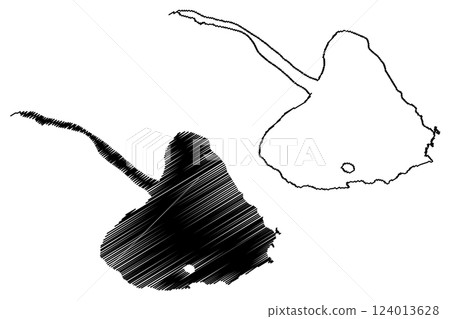 Lake Namak (Islamic Republic of Iran, Persia) map vector illustration, scribble sketch Daryace-ye Namak map Lake Namak (Islamic Republic of Iran, Persia) map vector illustration, scribble sketch Daryace-ye Namak map 124013628