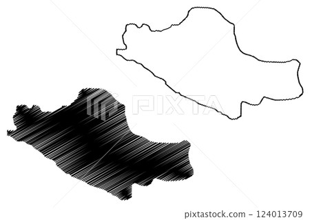 Lake Sheshnag (Republic of India) map vector illustration, scribble sketch map Lake Sheshnag (Republic of India) map vector illustration, scribble sketch map 124013709