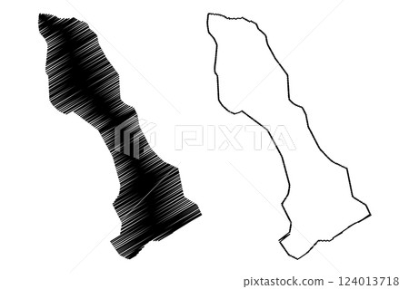 Lake Tilicho (Federal Democratic Republic of Nepal) map vector illustration, scribble sketch map Lake Tilicho (Federal Democratic Republic of Nepal) map vector illustration, scribble sketch map 124013718