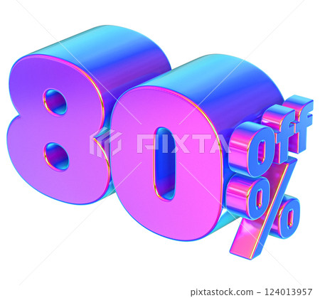 Font With number 3d render Font With number 3d render 124013957