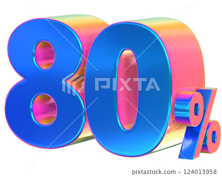 Font With number 3d render Font With number 3d render 124013958